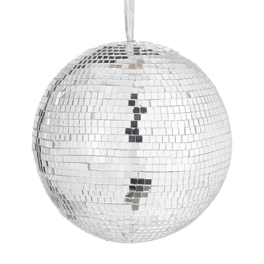 DISCO Koule 10 cm - stříbrná