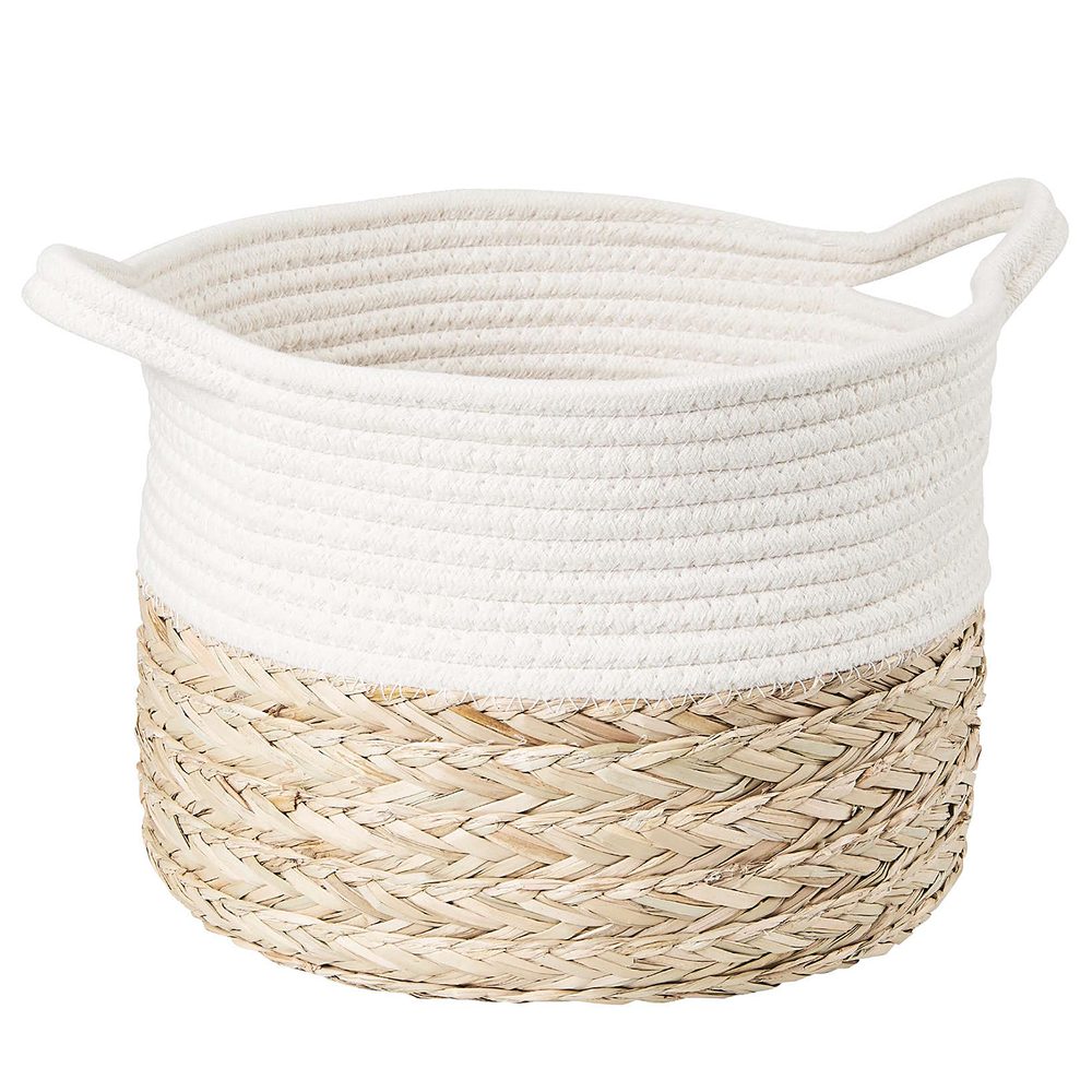 COTTON BRAID Úložný koš z mořské trávy S