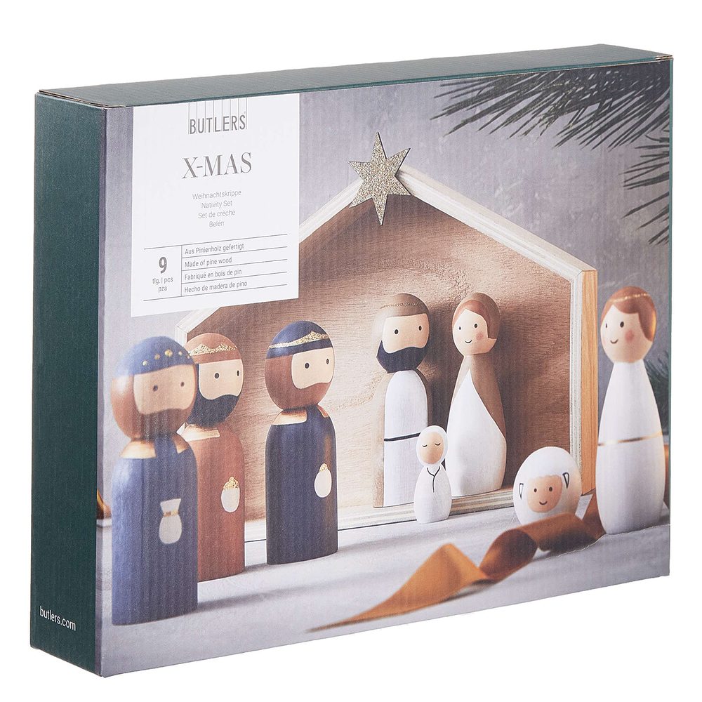 X-MAS Dřevěný betlém 9 dílů (obrázek 8)