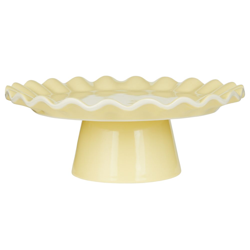 LILLY Podnos na dort 28 cm - žlutá