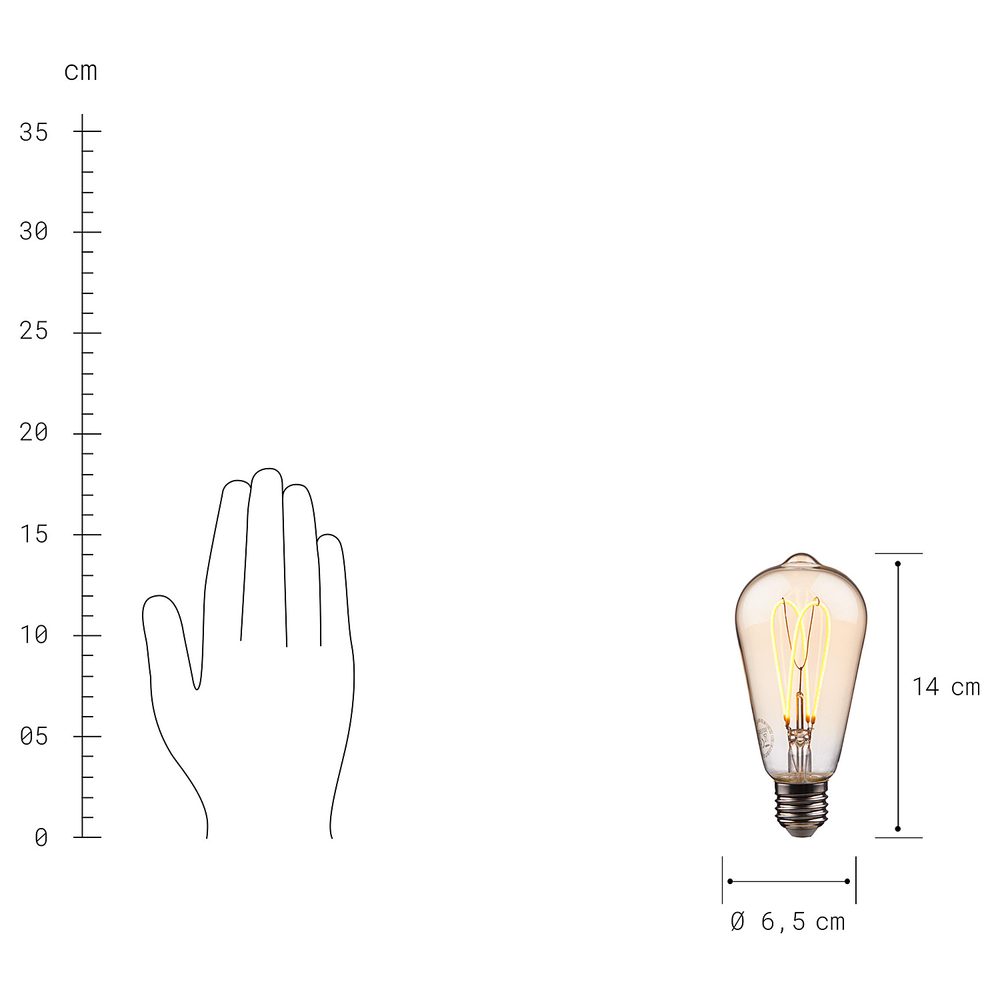 BRIGHT LIGHT LED Žárovka ST64 (obrázek 3)