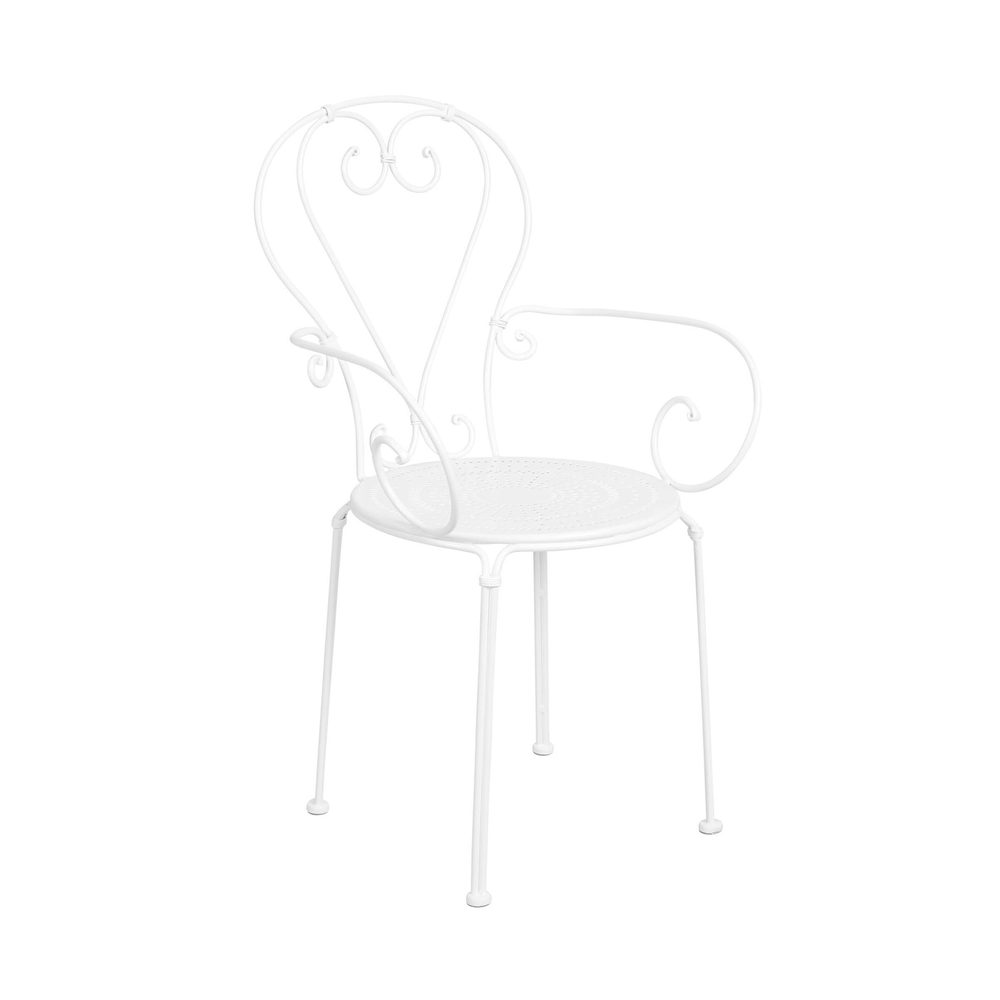 Fotografie CENTURY Židle s područkami - bílá CENTURY