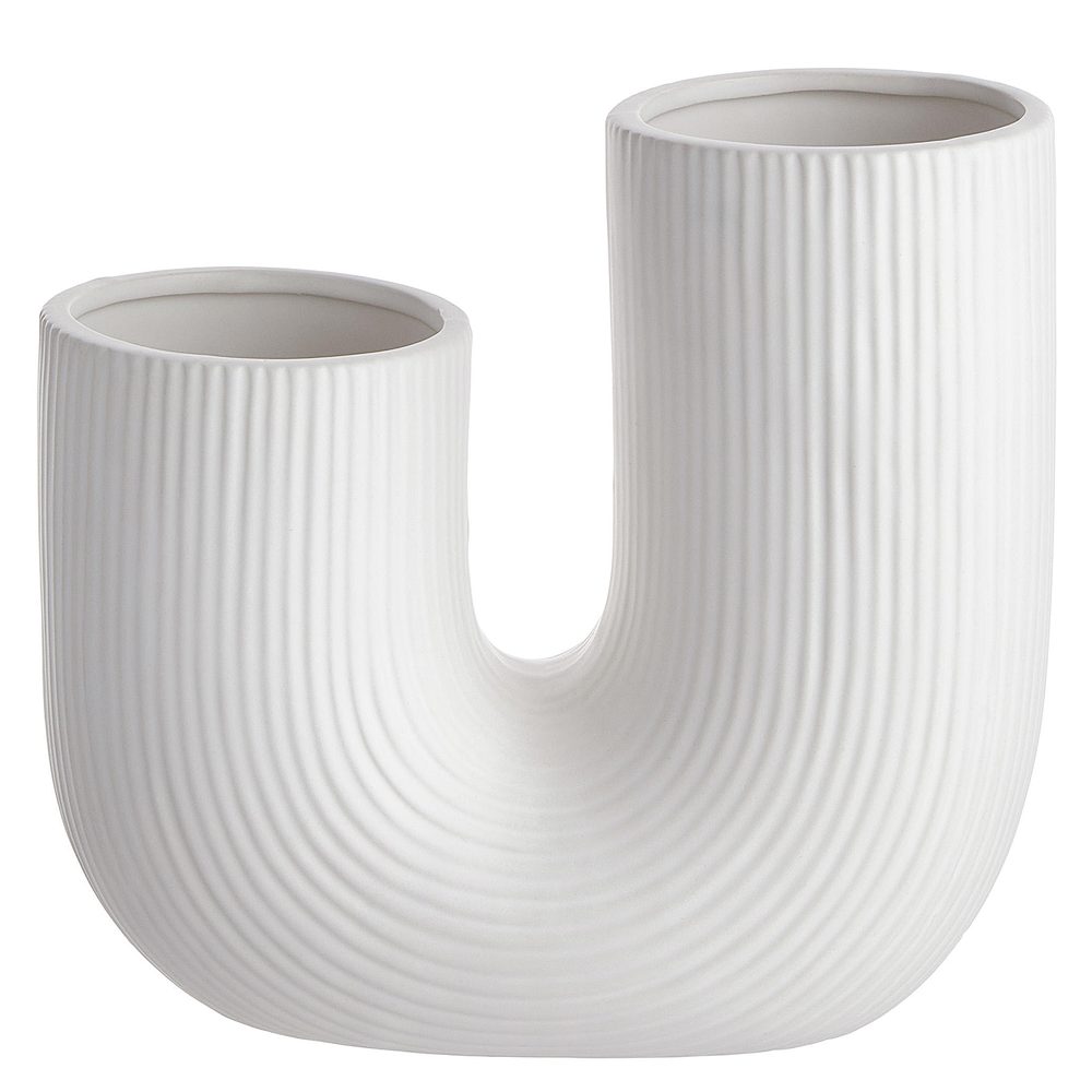 Levně TUBE Váza rýhovaná 23 cm