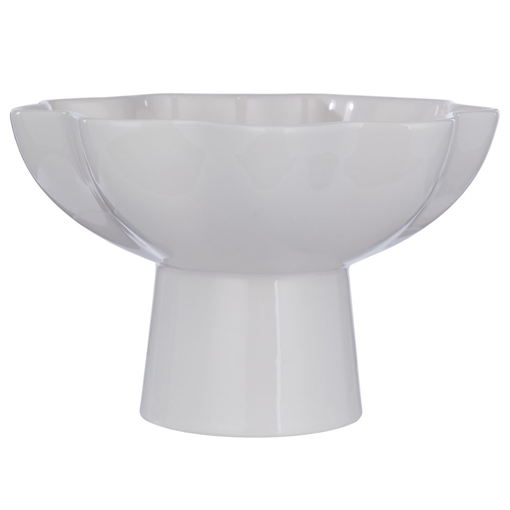 LOUISE Mísa s nohou 23 cm - krémová (obrázek 3)