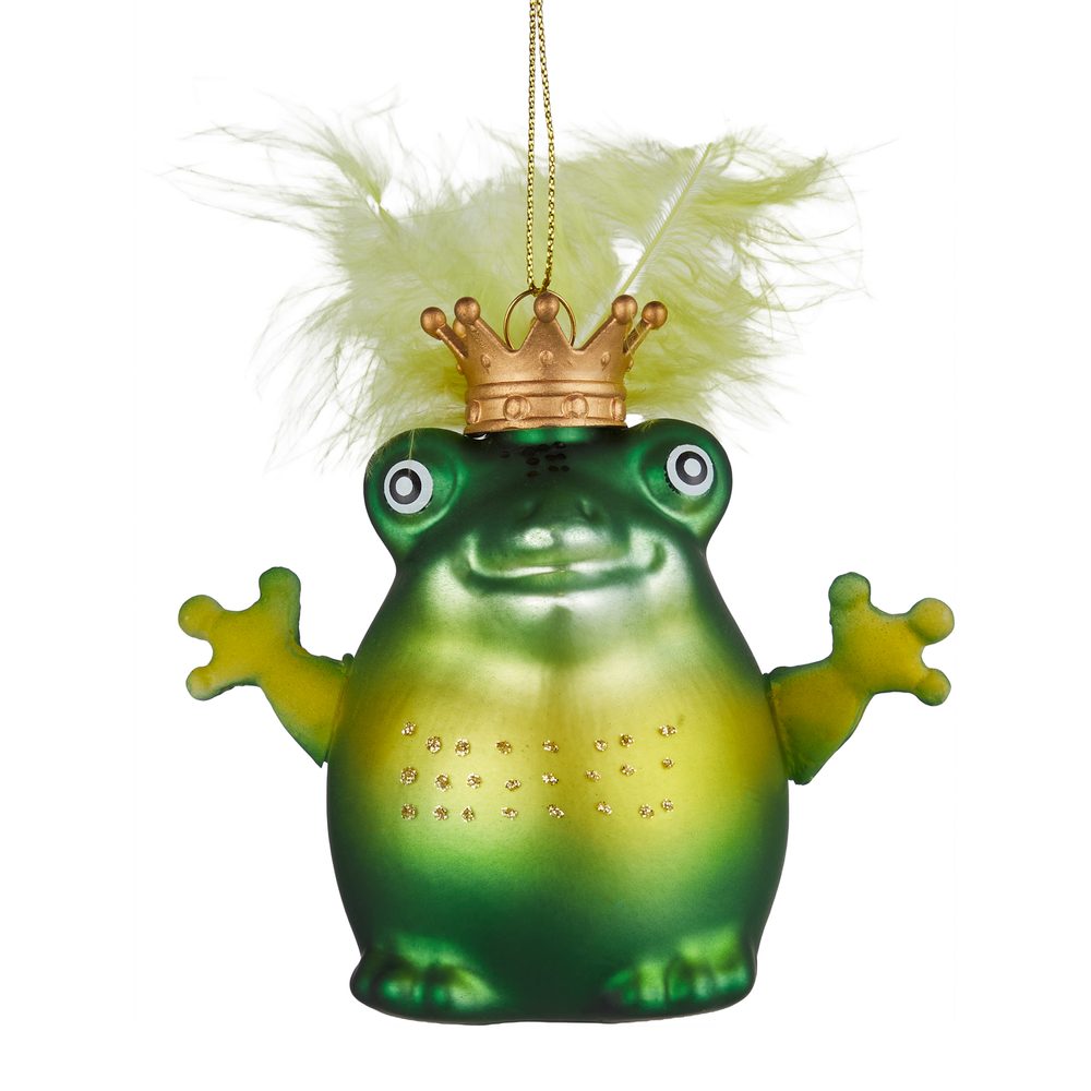 HANG ON Ozdoba žába s korunou