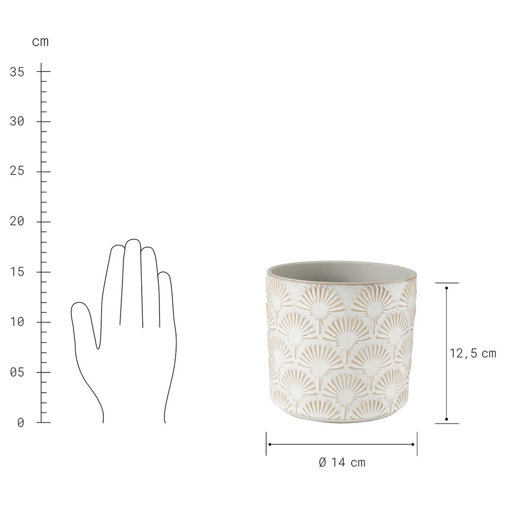 BLOOMY Květináč 12,5 cm - krémová (obrázek 6)