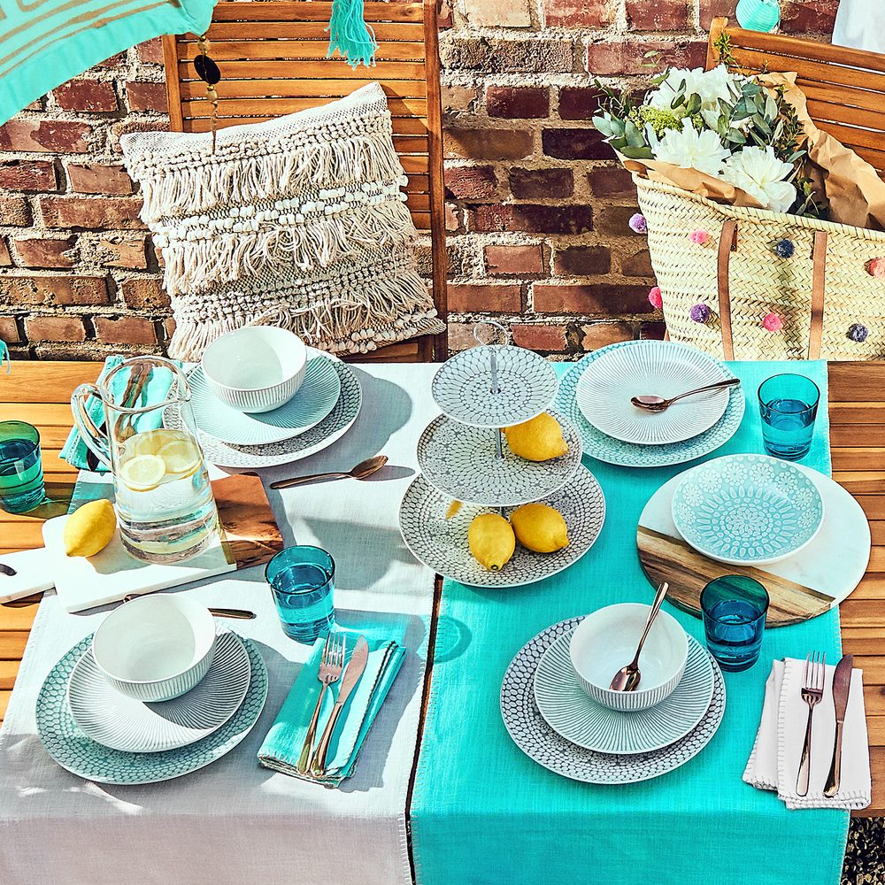 FINCA Běhoun na stůl 50 x 160 cm - šedá (obrázek 3)