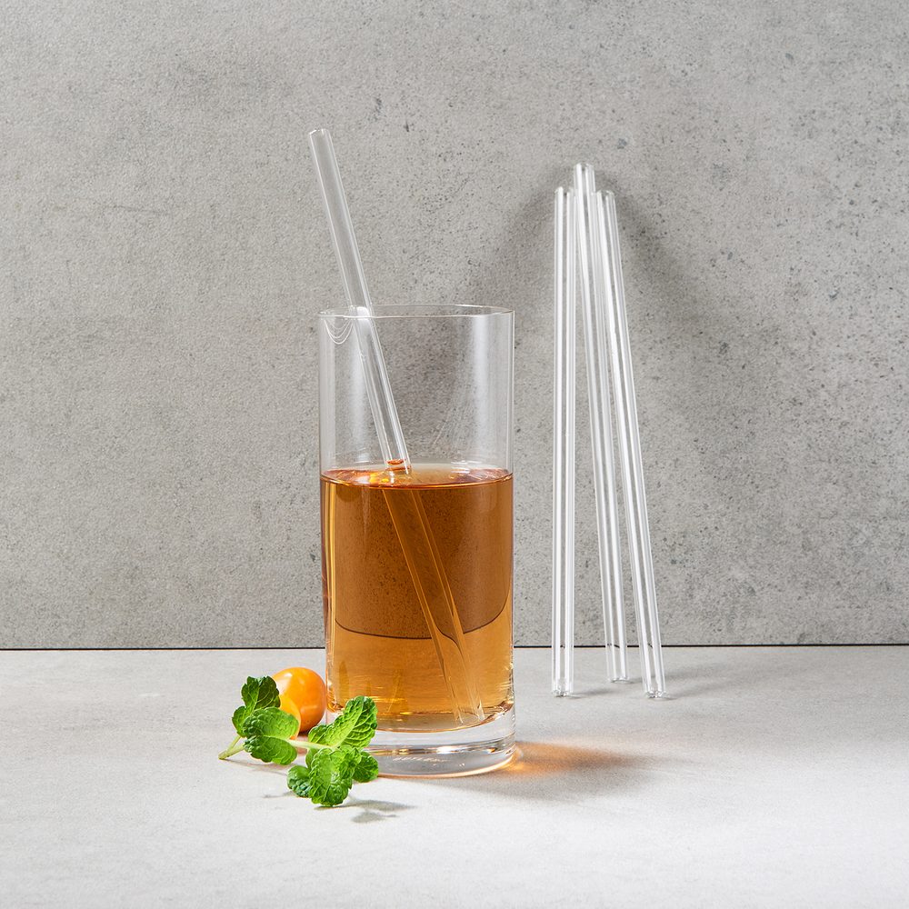 LONG DRINK Skleněná brčka s kartáčkem set 5 ks (obrázek 3)