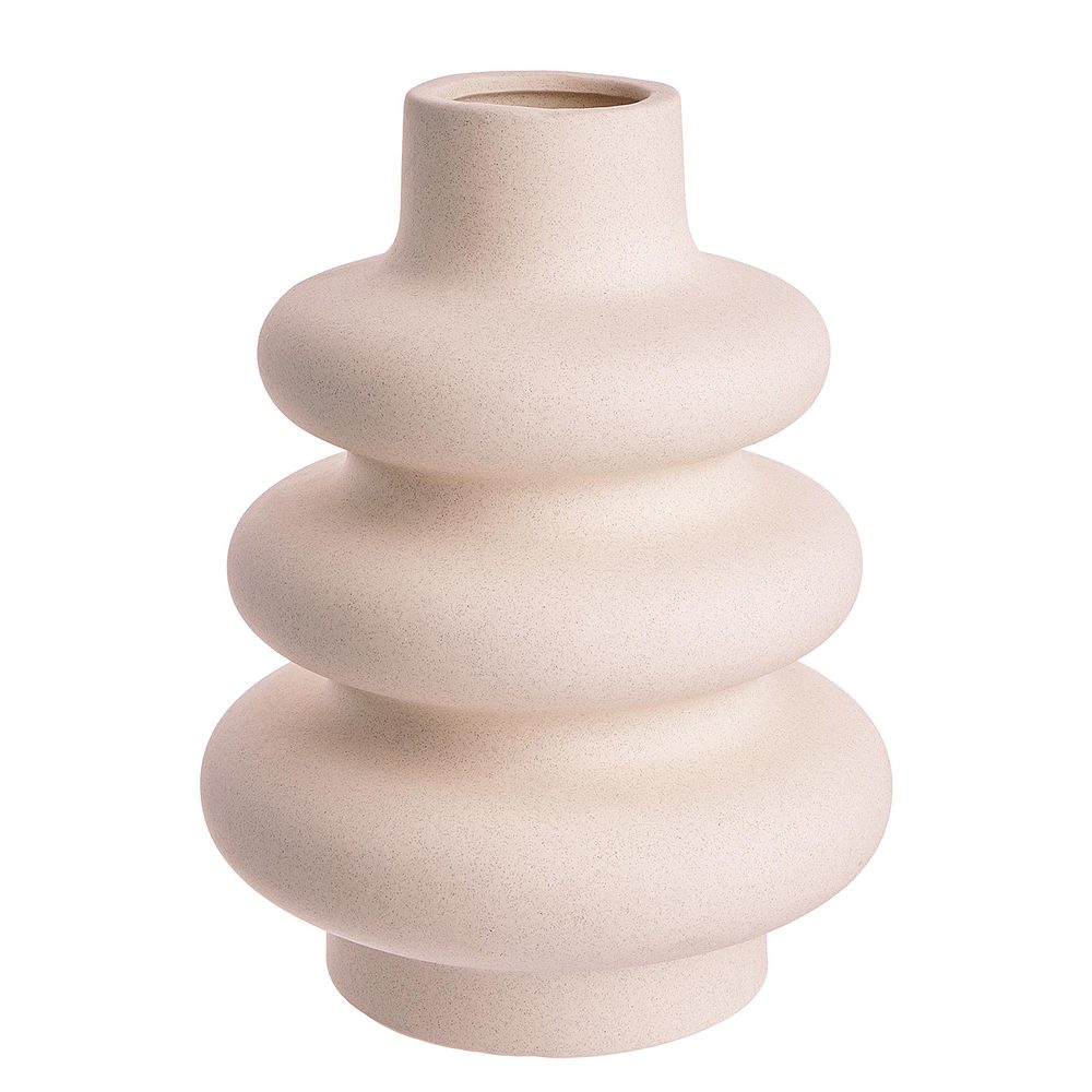 CURVES Váza 24 cm - krémová