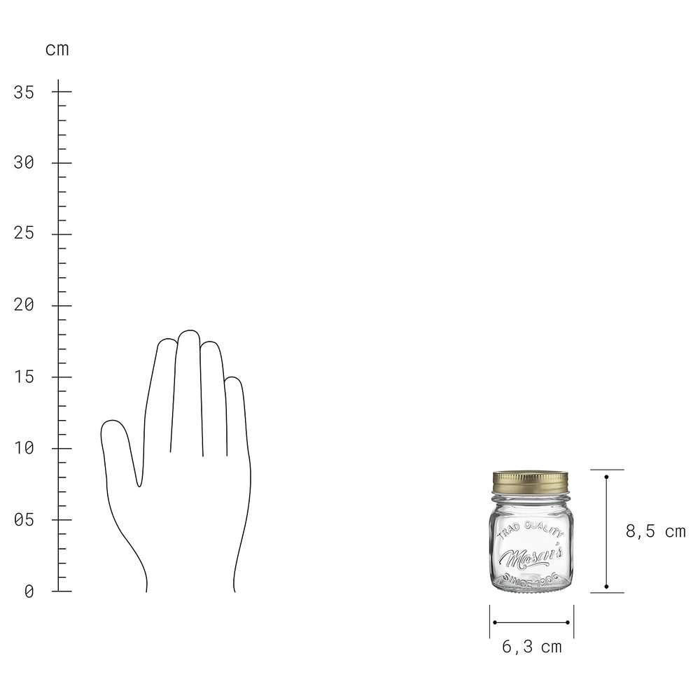 MASON'S Zavařovací sklenice 150 ml (obrázek 7)