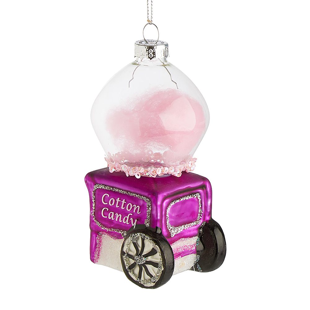 HANG ON Skleněná ozdoba strojek na bonbony