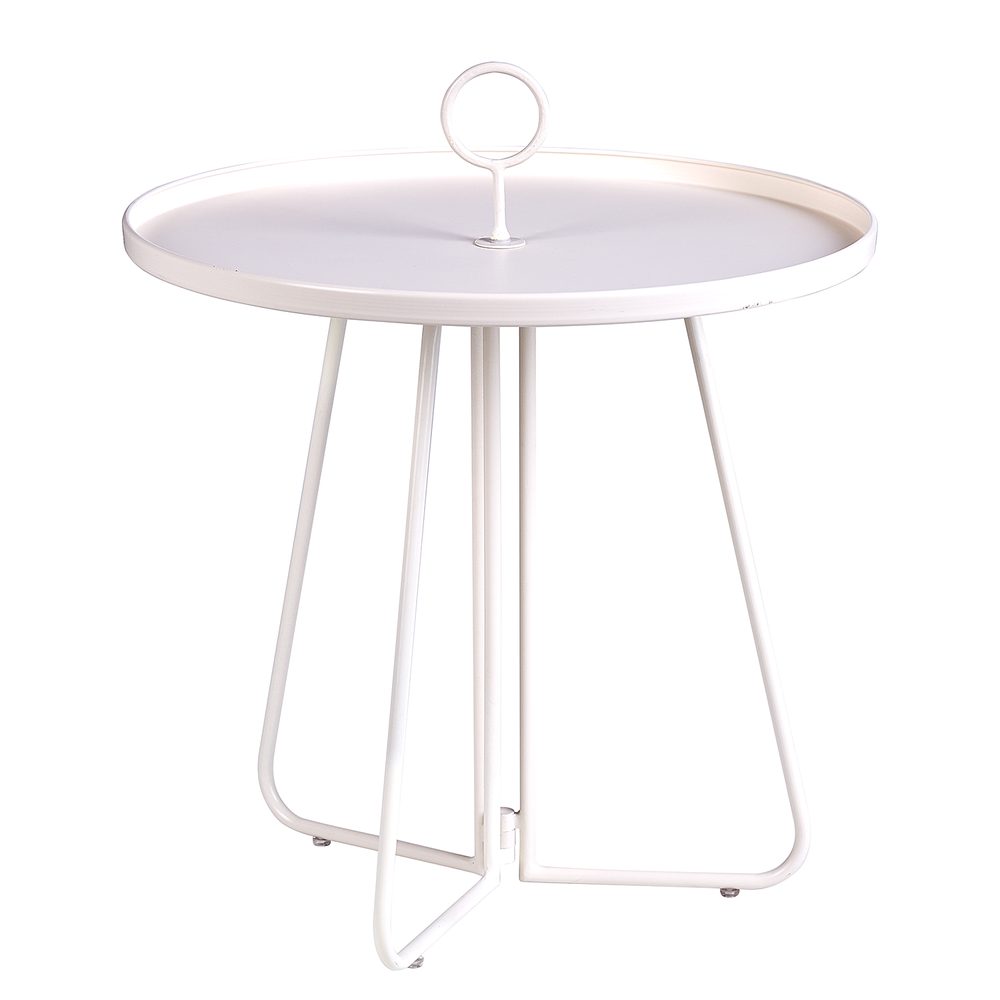 PORTER Odkládací stolek s rukojetí - krémová