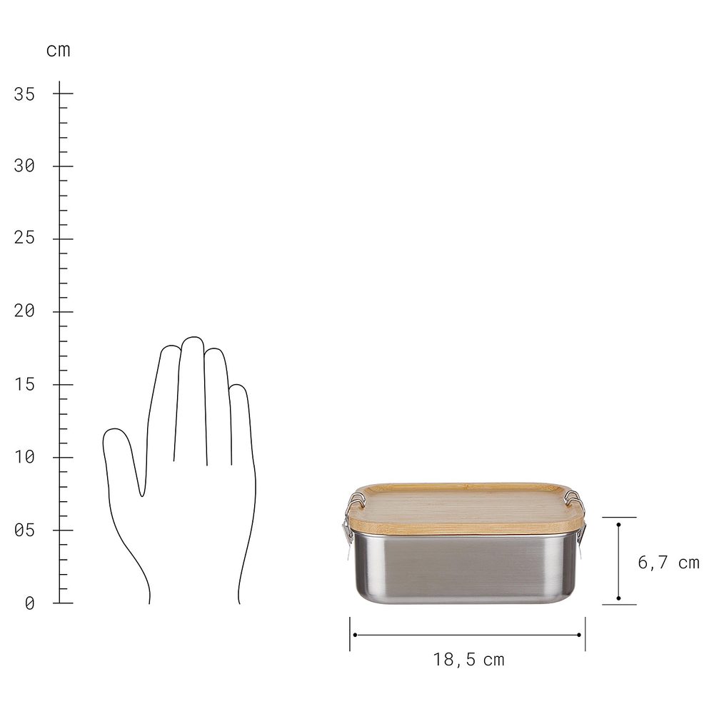 BENTO Box na oběd nerezový 1,2 l (obrázek 5)