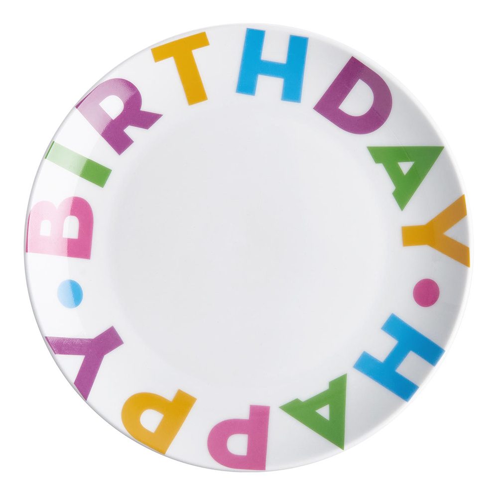 HAPPY BIRTHDAY Talíř 20 cm - mix