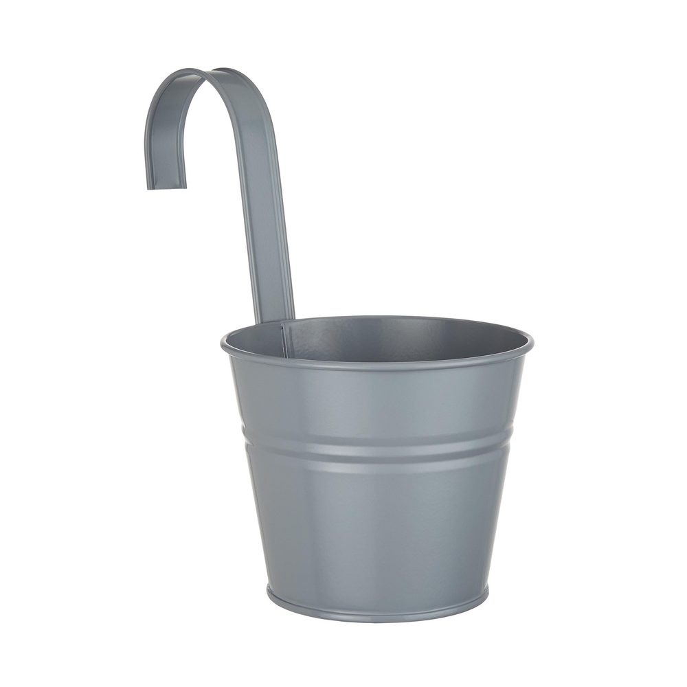 ZINC Květináč na zavěšení 13 cm - šedá