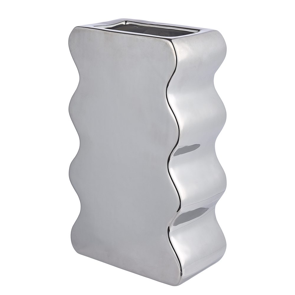 REFLECT Váza 30 cm - stříbrná