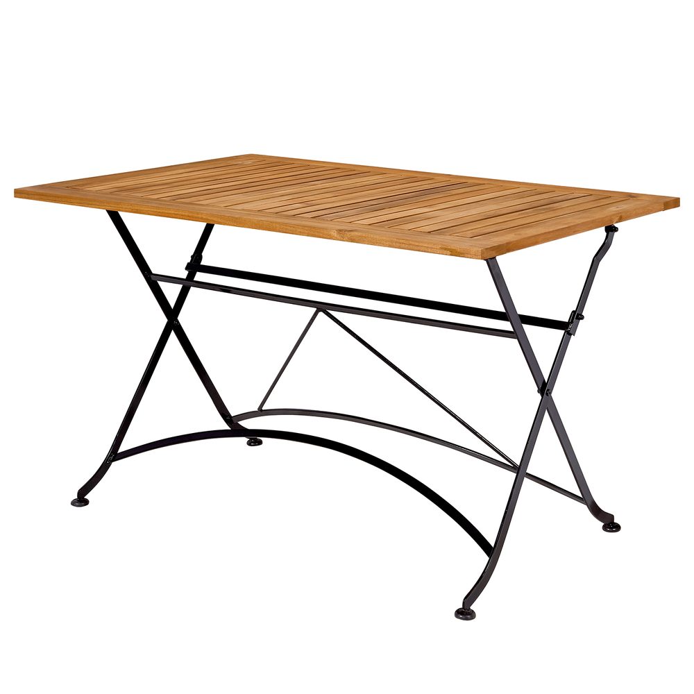 PARKLIFE Stůl 80 x 130 cm - černá/hnědá