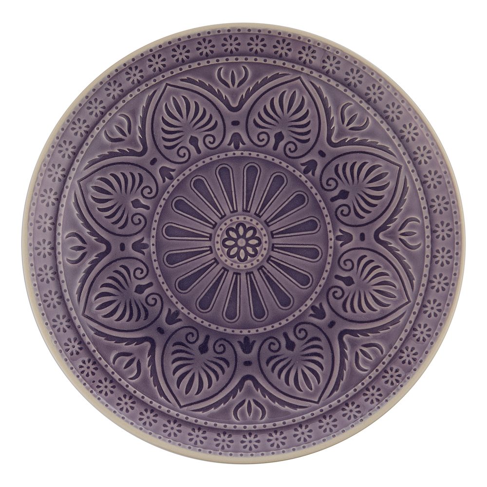 SUMATRA Talíř 25 cm - levandulová