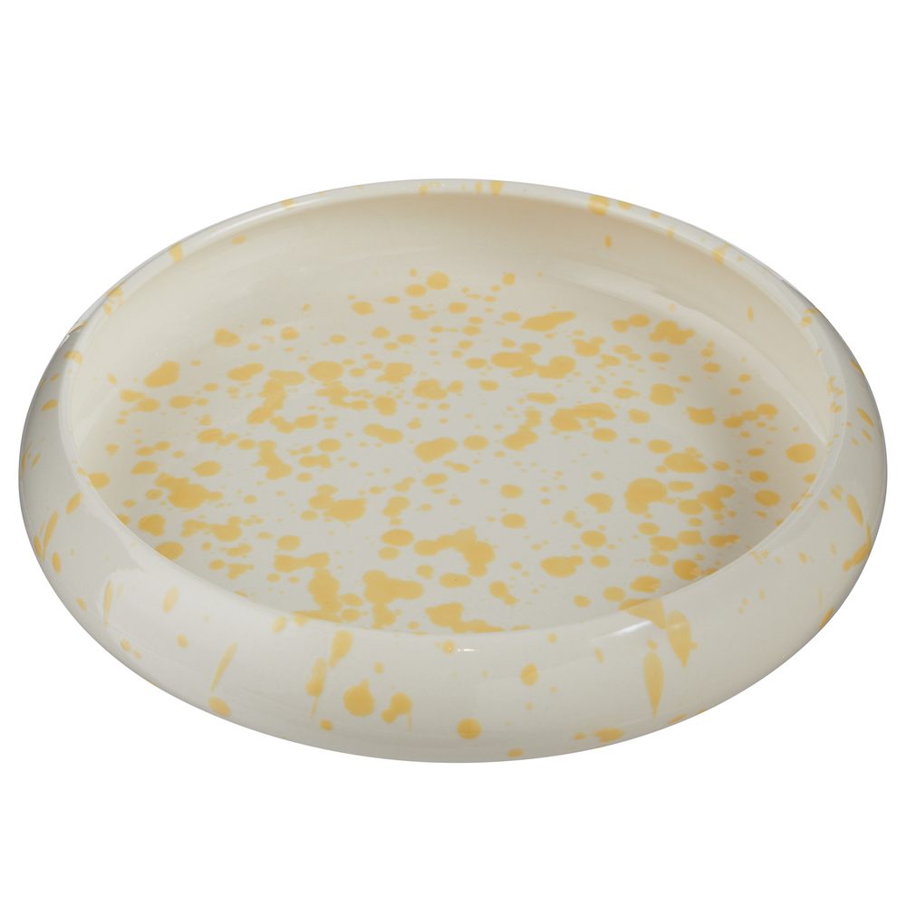 BOOGY SPLASH Talíř na těstoviny - žlutá