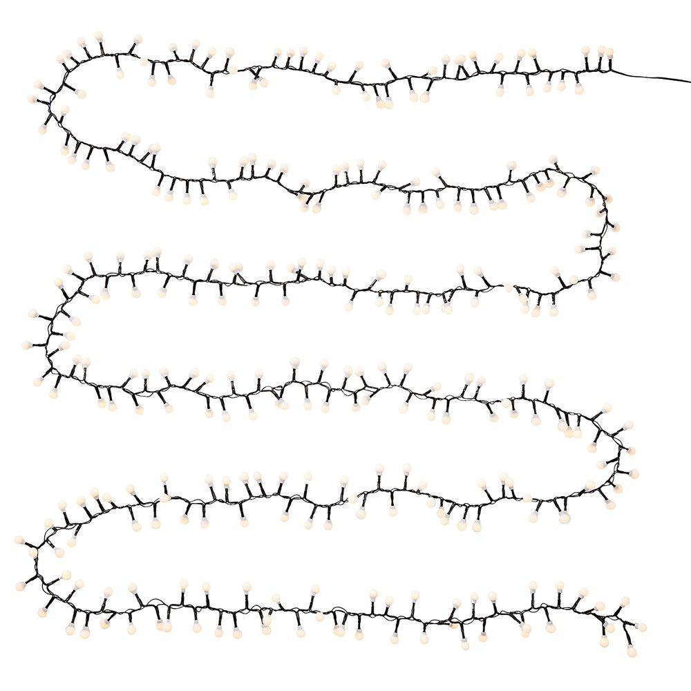 Fotografie WHITE BULBS Světelný řetěz venkovní mini žárovky 300 světel