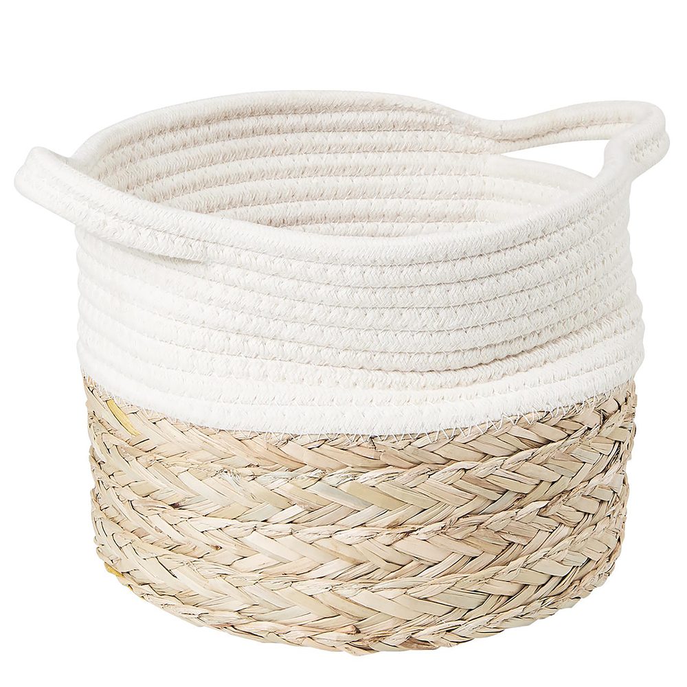 COTTON BRAID Úložný koš z mořské trávy XS
