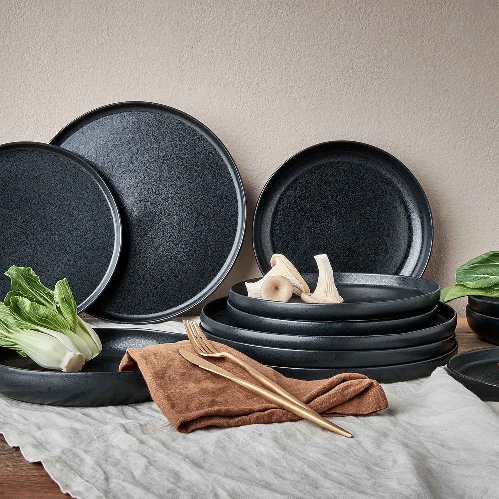 CASA NOVA Sada hlubokých talířů 22,5 cm set 4 ks - černá (obrázek 11)