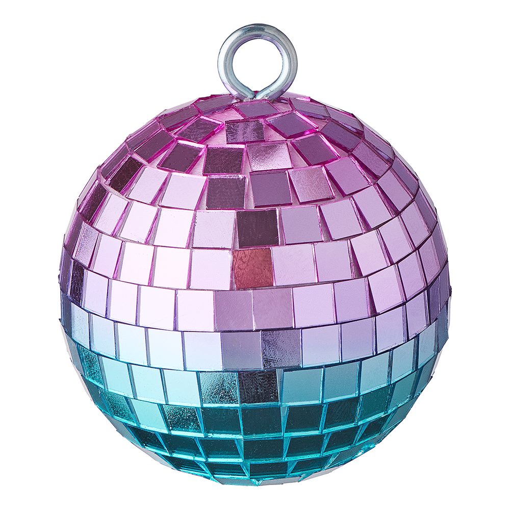 HANG ON Koule 8 cm - purpurová/tyrkysová