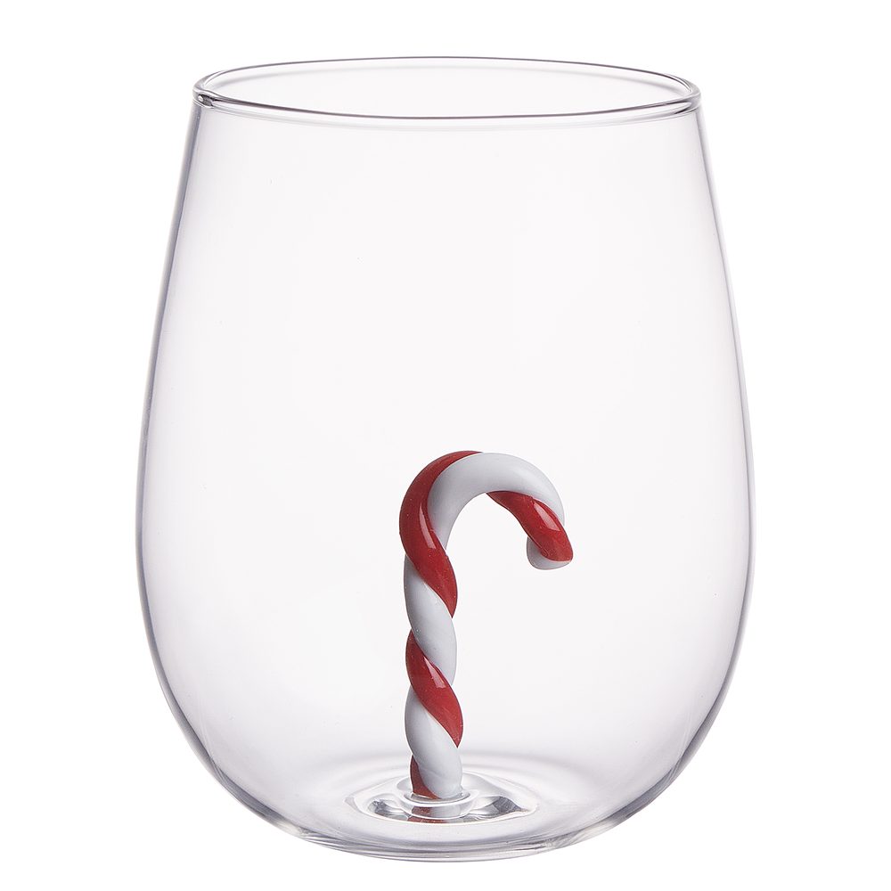 MERRY & JOY Sklenice "Candy Cane" 450 ml (obrázek 3)