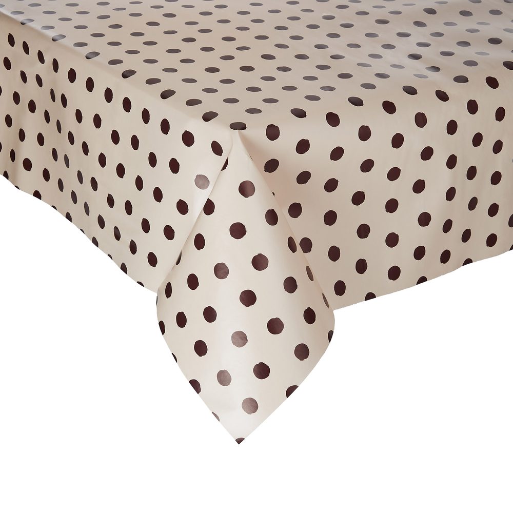 WATERPROOF Ubrus omyvatelný puntíky 110 x 110 cm - sv. růžová