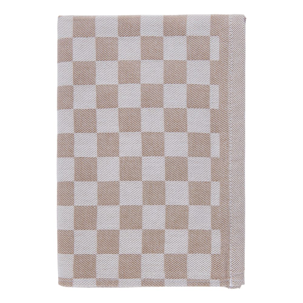 Levně CHECKER STYLE Utěrka - sv. hnědá
