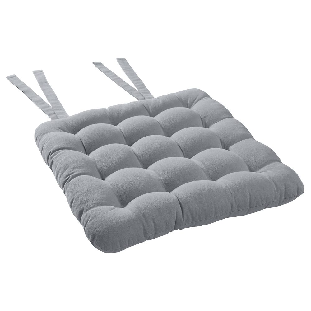 Levně SOLID Podsedák se šňůrkami 35 x 37 cm - šedá