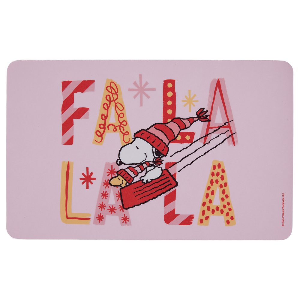 PEANUTS Snídaňové prkénko "FaLaLaLa" - růžová