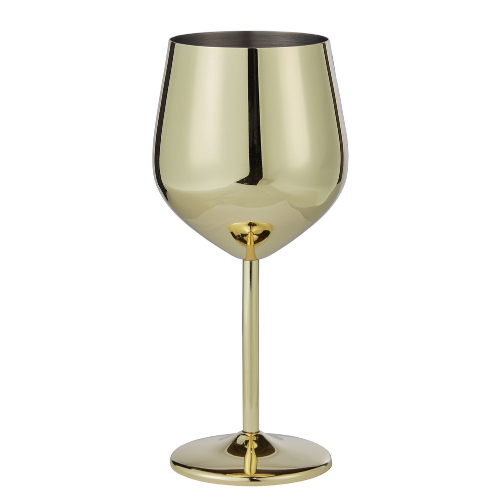 MANHATTAN LOUNGE Pohár na víno 400 ml - zlatá