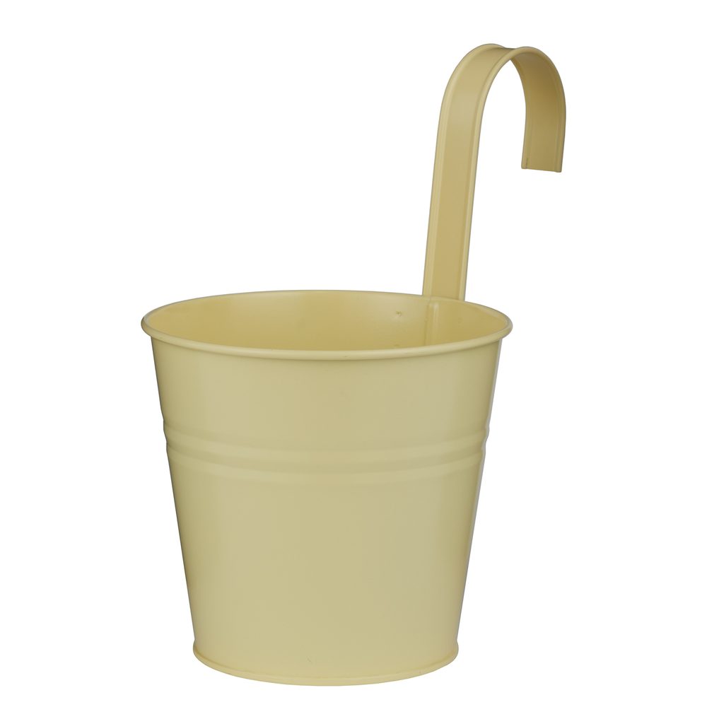 ZINC Květináč na zavěšení 16 cm - sv. žlutá