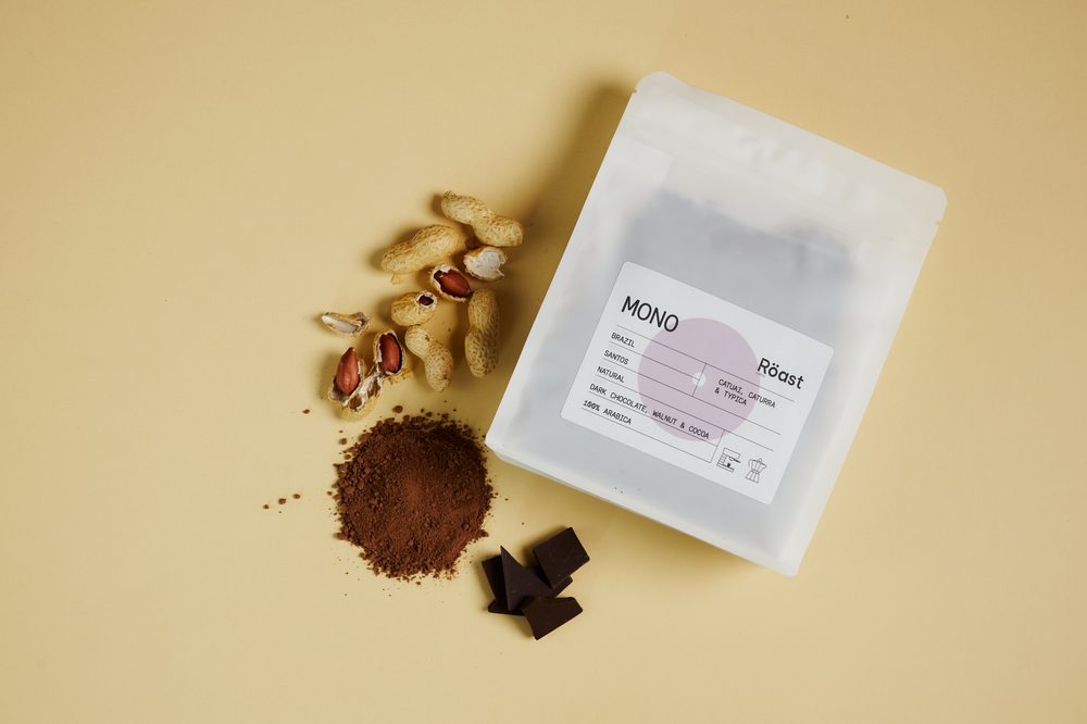 RÖAST Pražená zrnková káva "Brazil Mono" 200 g