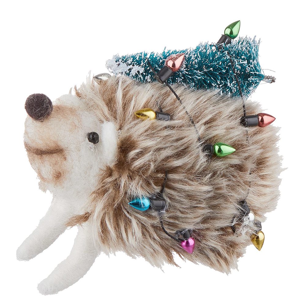 HANG ON Plstěná ozdoba s plyšem ježek