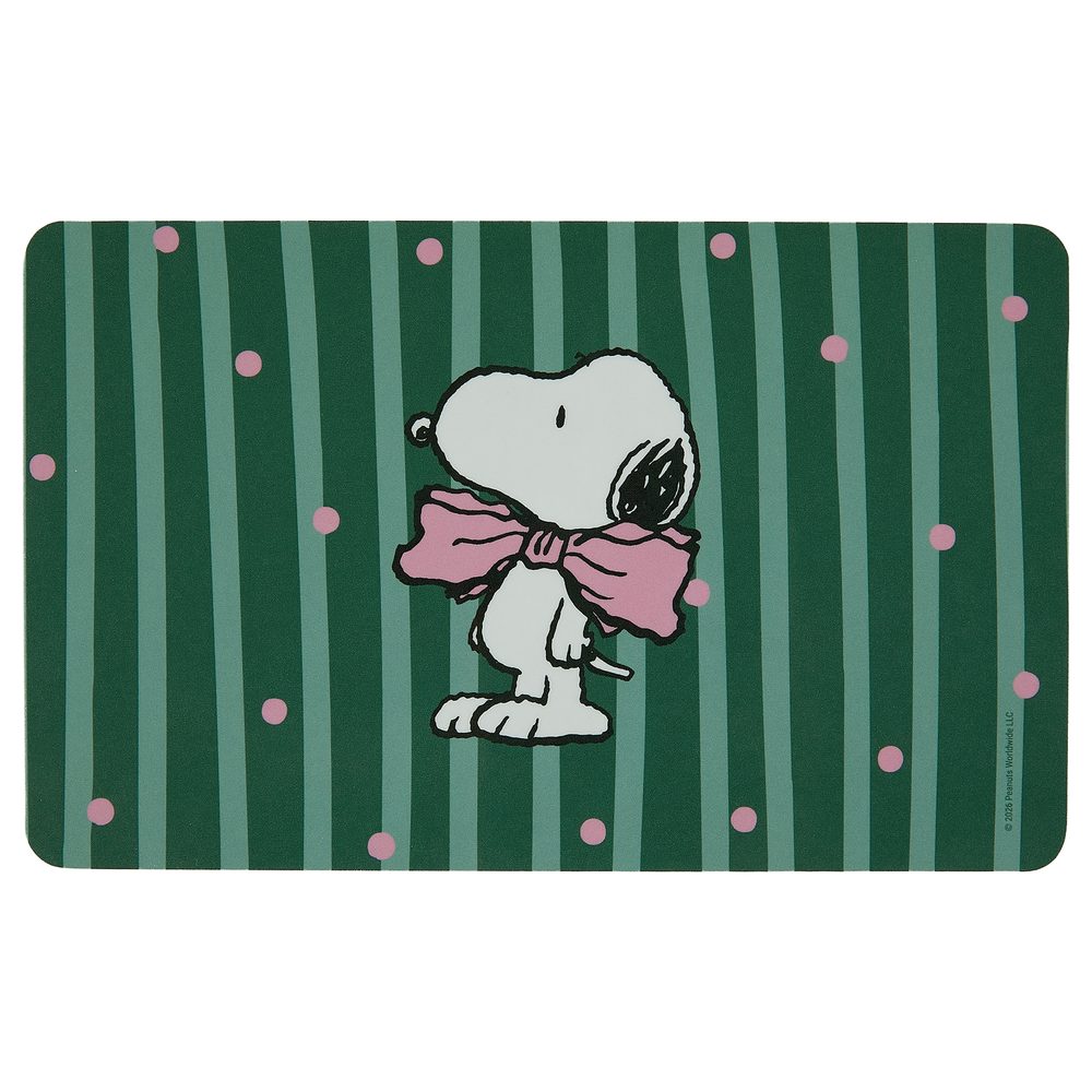 PEANUTS Snídaňové prkénko Snoopy s motýlkem - zelená