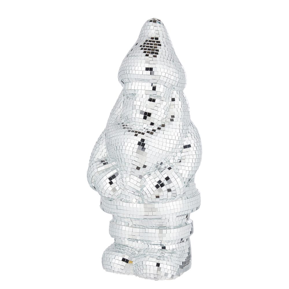 Fotografie DISCO Santa 45 cm - stříbrná