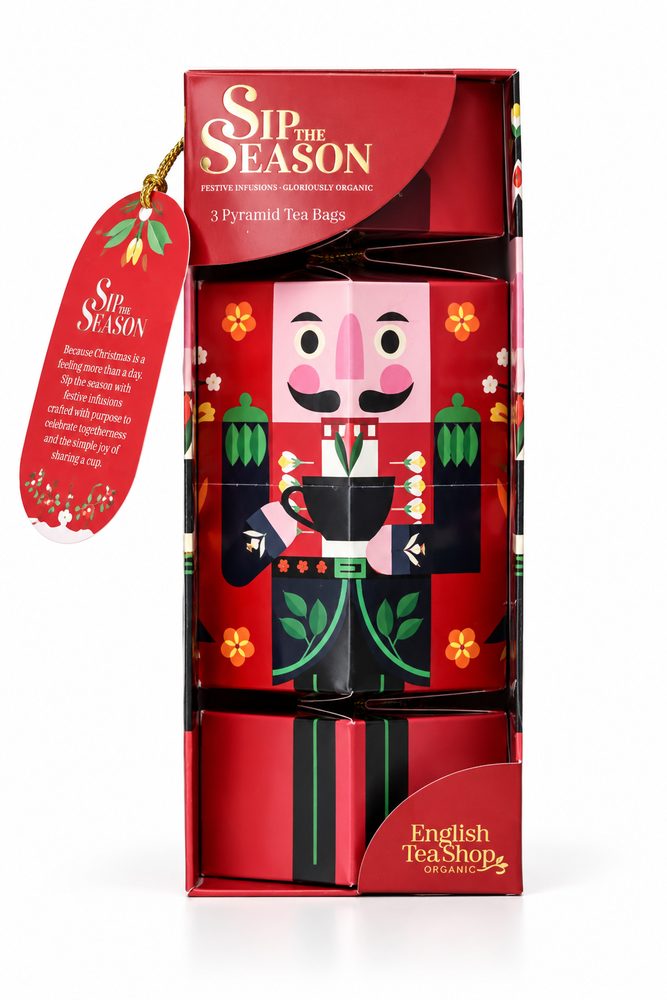 ENGLISH TEA SHOP Sada čajových figurek Louskáček 3 ks - červená