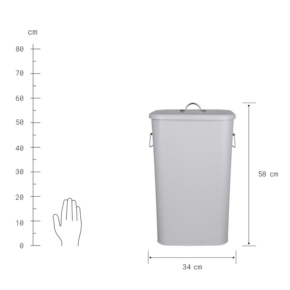 BINSTER Odpadkový koš 41 l - šedá (obrázek 5)