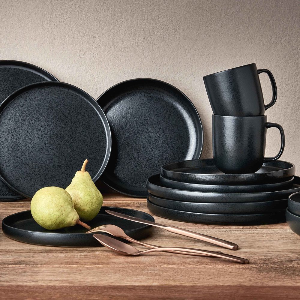 CASA NOVA Sada snídaňových talířů 22,5 cm set 4 ks - šedá (obrázek 11)