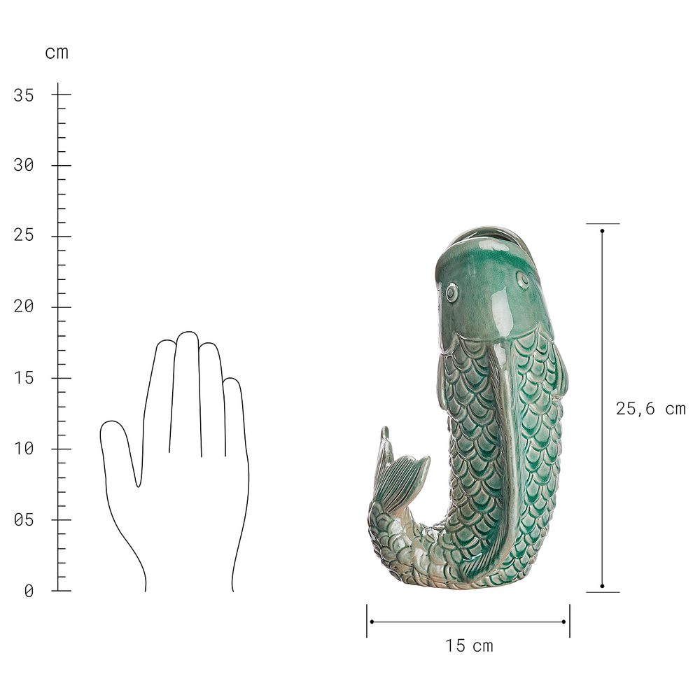 KOI Váza 26 cm - zelená (obrázek 7)