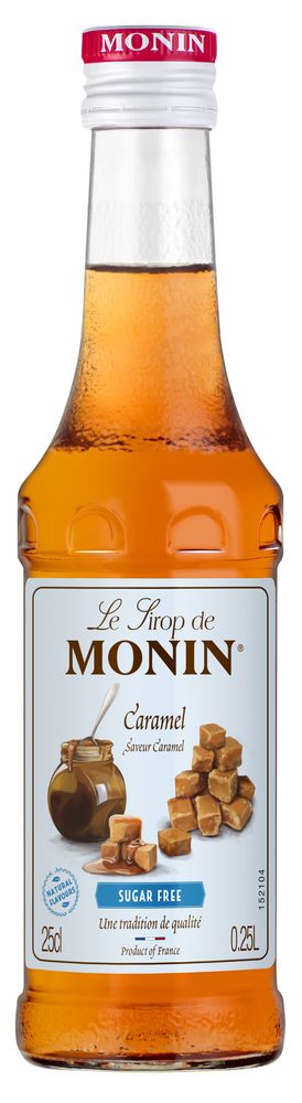 Fotografie MONIN Sirup karamel bez cukru 0,25 l