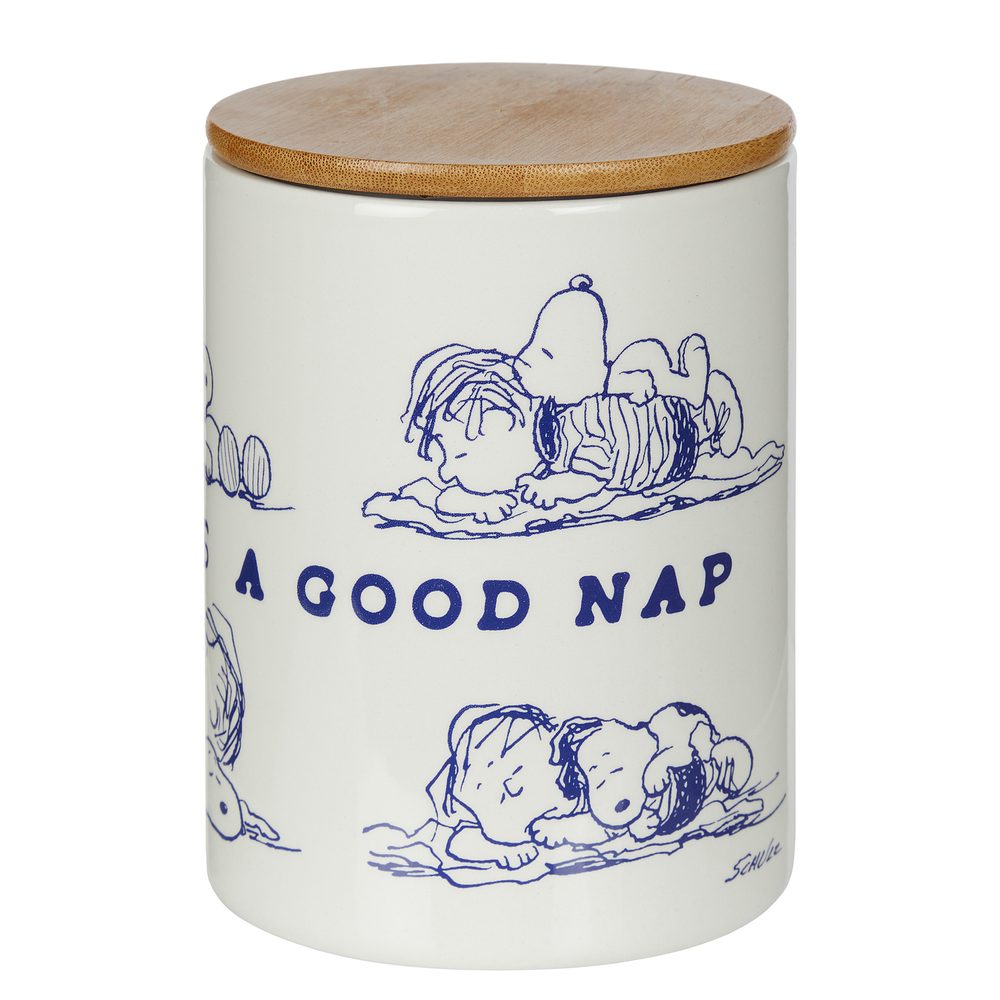 PEANUTS Dóza "A Good Nap" velká - bílá (obrázek 4)