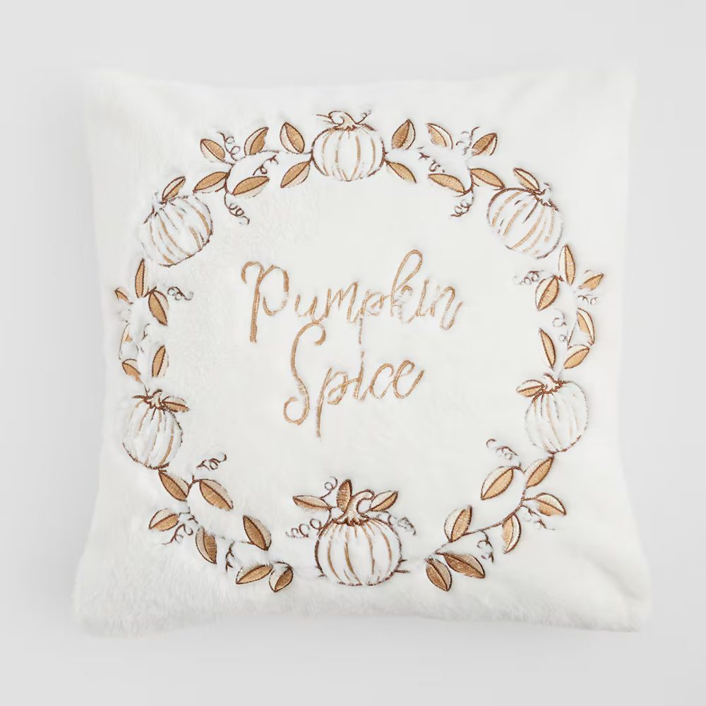 HOME & YOU Povlak na polštář "Pumpkin Spice" 45 x 45 cm - bílá