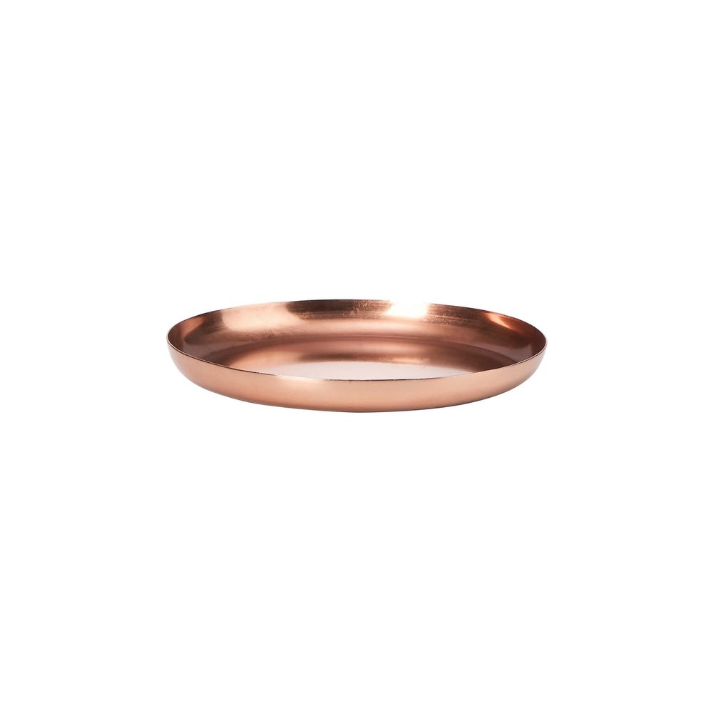 CARAT Podtácek kovový 12 cm - růžová zlatá