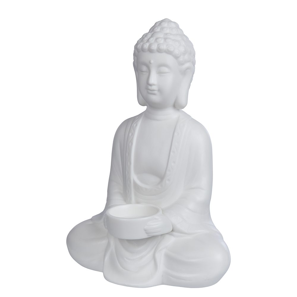 BUDDHA Svícen na čajovou svíčku Buddha 23 cm