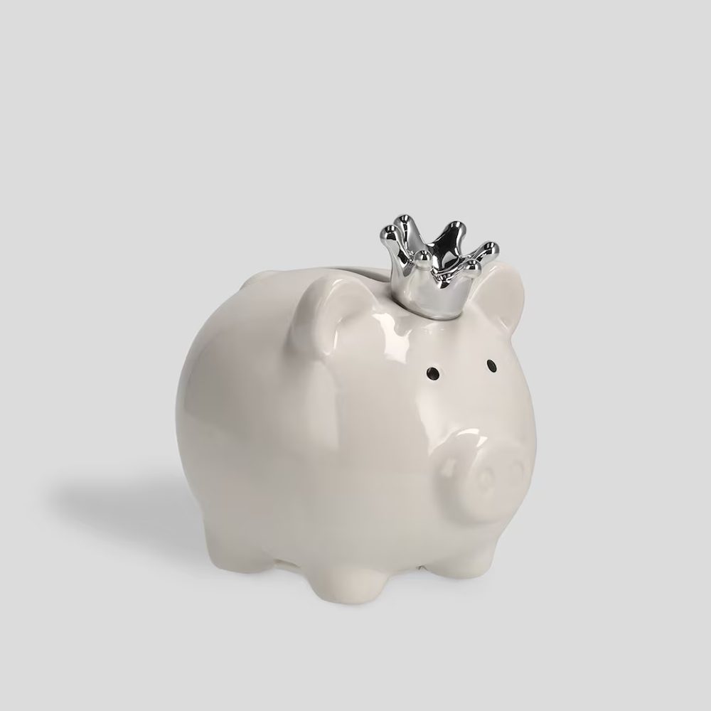 Fotografie HOME & YOU Pokladnička prasátko - bílá