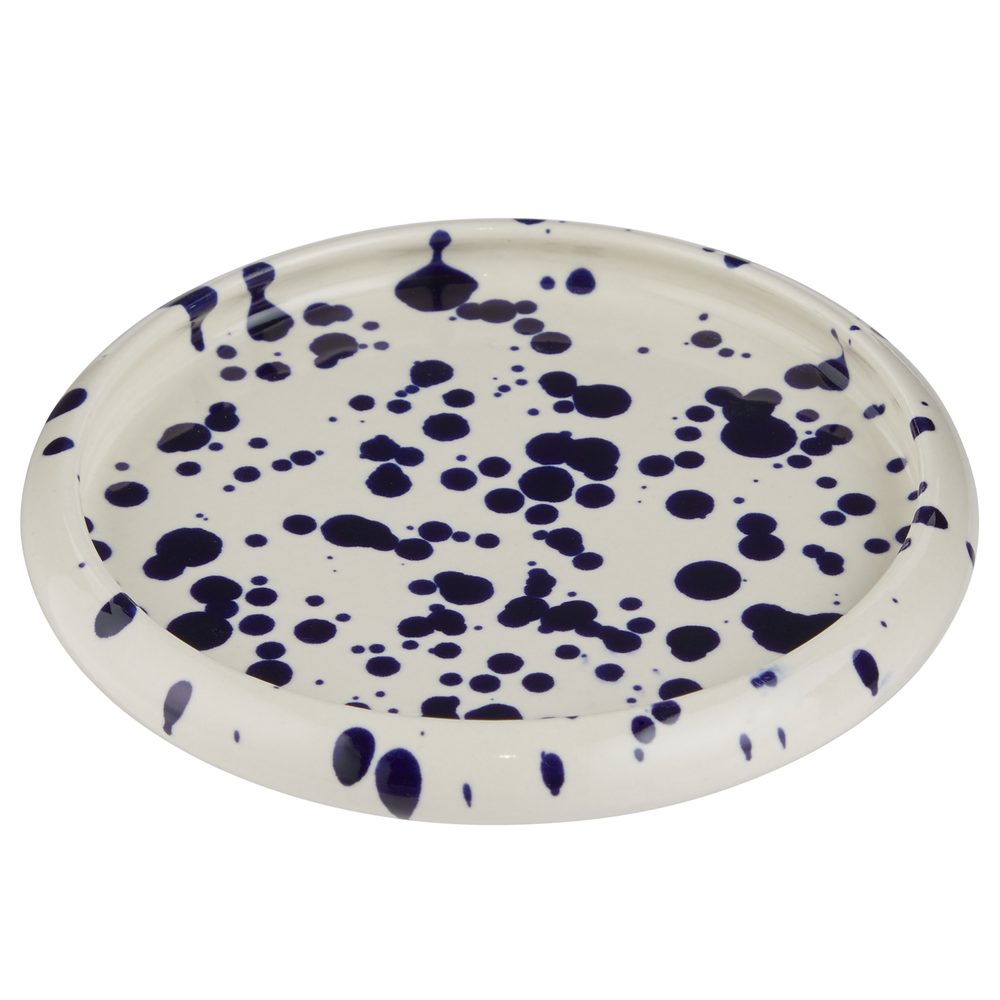 BOOGY SPLASH Talíř 12 cm - tm. modrá