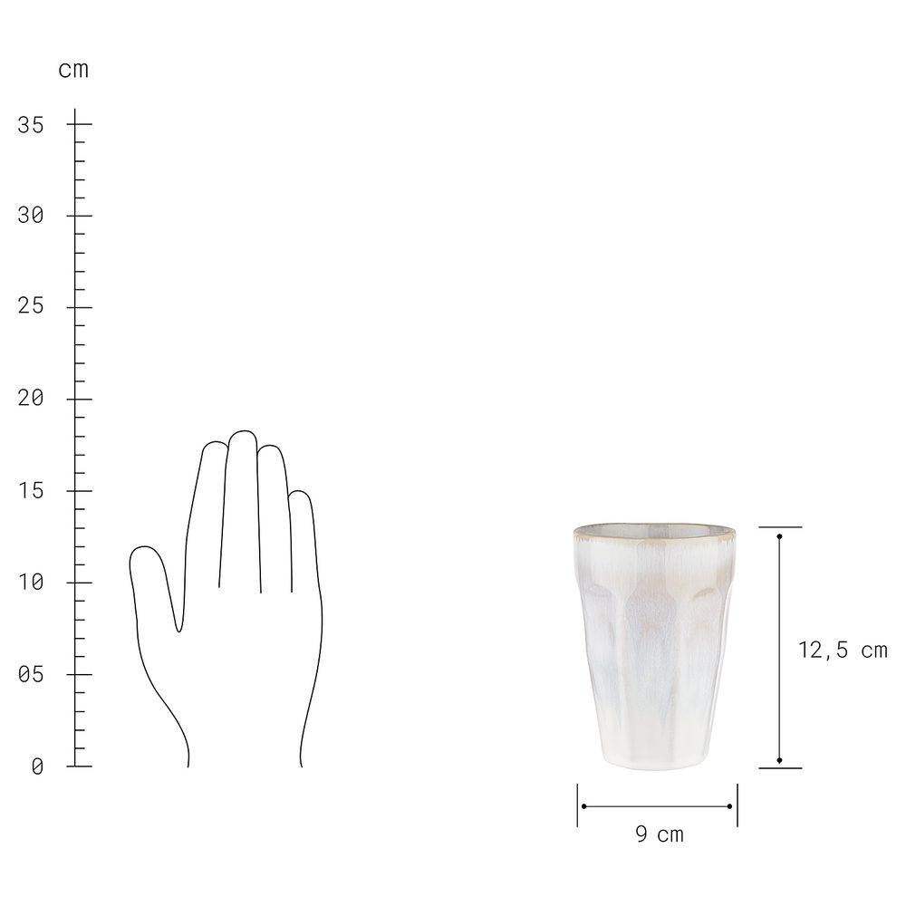 BERGAMO Hrnek Latte macchiato 330 ml - bílá (obrázek 4)